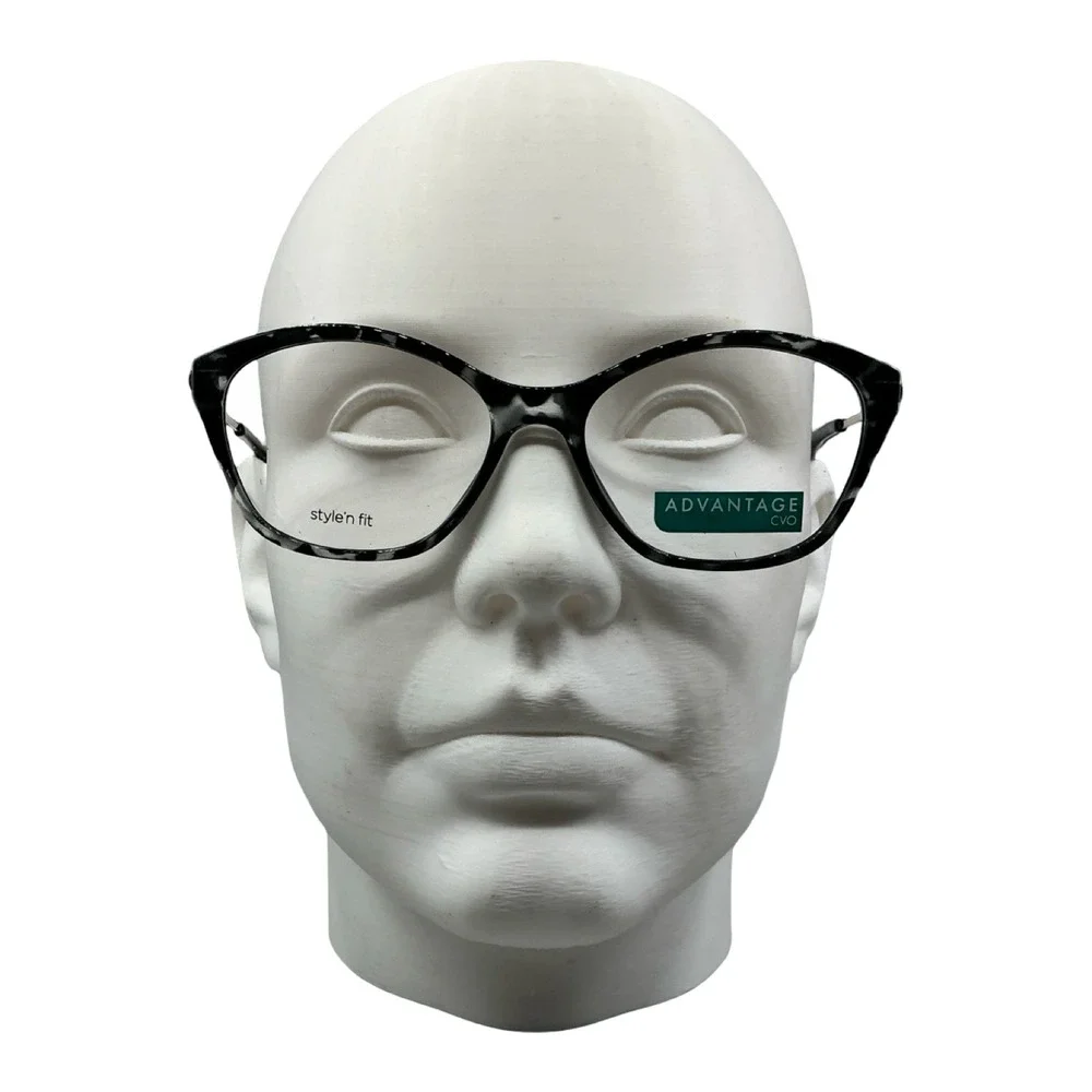 Advantage CVO W924 Black Tortoise Eyeglasses Frames 56-17-145 New‎